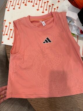 adidas Coral Pink Performance Tank Top